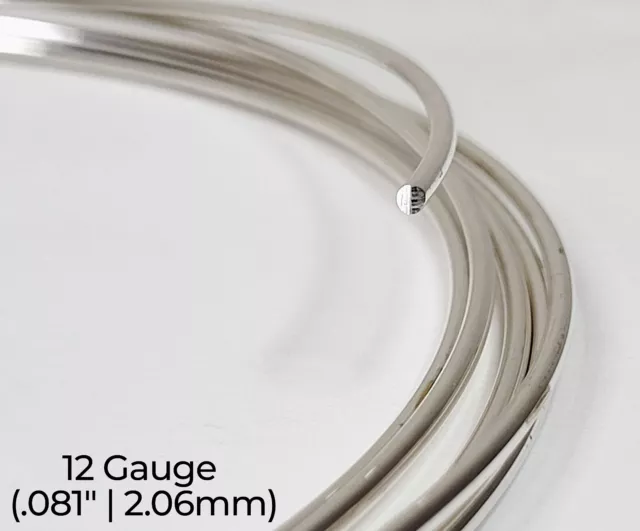 925 Sterling Silver Wire | Round | Half Hard | 10-30 Gauge | 1-10 ft | USA 3