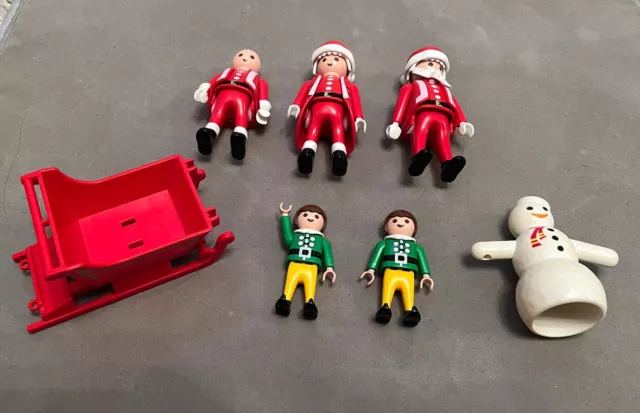Pacchetto accessori figure Playmobil Natale Babbo Natale Elfi Natale Joblot Ritirato
