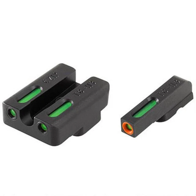 TRUGLO TFX PRO Handgun Sights Kimber 1911 Models U-Notch Rear Sight Green/Orange
