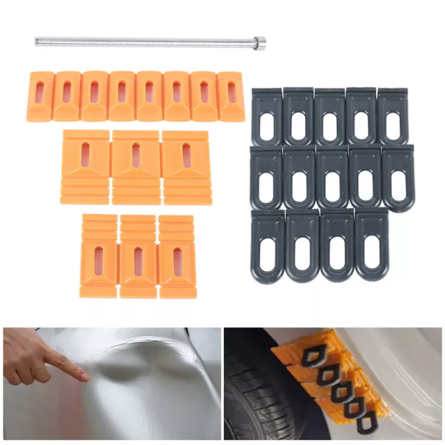 Paintless Dent Repair Tools Set Dent Removal Glue Tabs Auto Body Kits Set 4Pcs