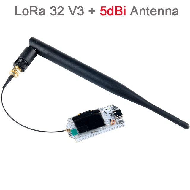 868MHZ 915MHZ ESP32 LoRa32 V3 Board + 5dBi LoRa Antenna for Meshtastic ...