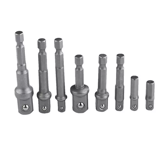 8 Pieces Socket Driver Set Converte Shank To Square Head Multi-Size, Vanadium