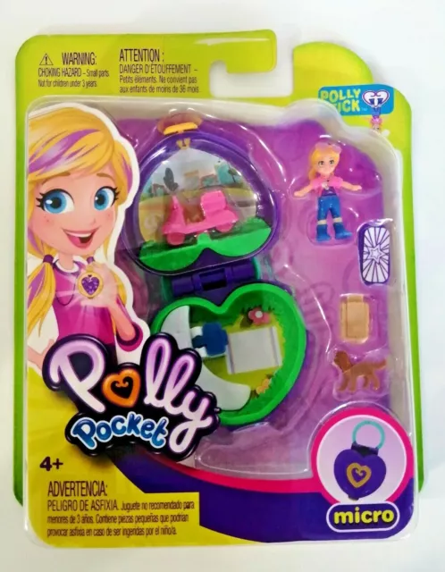 Mattel FRY30 / Polly Pocket / Le pique-nique de Polly / Neuf sous Blister/ Vespa