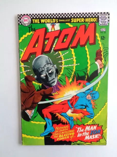 DC COMICS .The ATOM #25 JULY 1966  GIL KANE ART . SID GREENE + GARDNER FOX