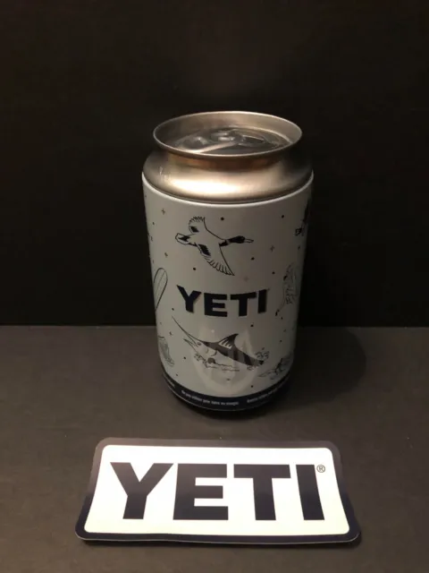 Yeti Stash Can Hidden Storage Safe w Sticker 12oz Limited Edition Empty Blue