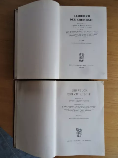 Lehrbuch der Chirurgie 1 + 2 - 1949 + 1950 2