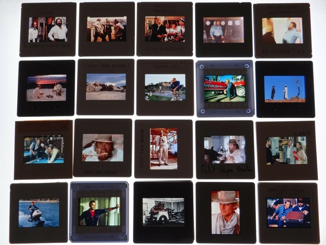 terence hill bud spencer  rare lot 37 diapositives cinema slides