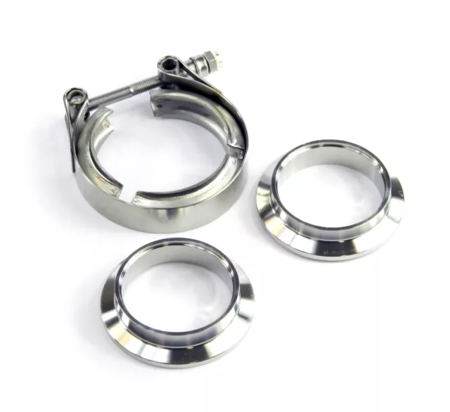 Fascia a V in acciaio inox Streetstar incl. 2 anelli di saldatura - 2"/51 mm