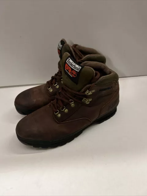 TIMBERLAND PRO SERIES Steel Toe Cap Brown Safety Boots - Men’s Size 9 ...