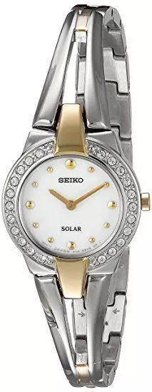 NEW* Seiko Women's SUP206 Solar Stainless Steel Casual Watch