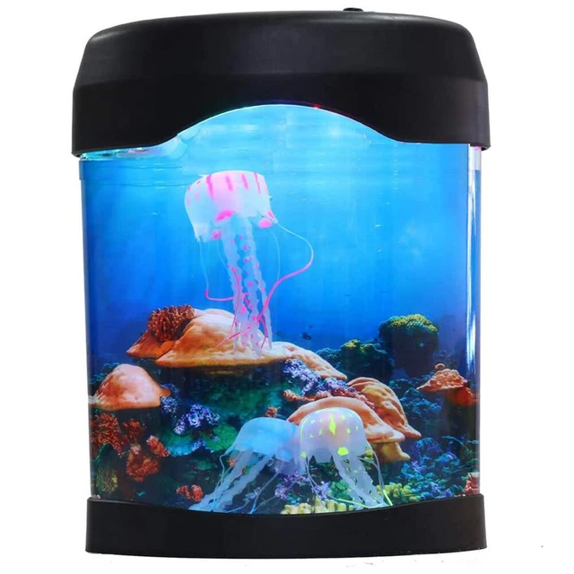 Artificial Mini Aquarium Fish Tank with Silicon Jellyfish - by irsada 41