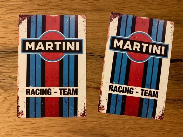 Martini Racing Aufkleber Rund, 20x20 Cm - Seltener Motorsport-Dekor