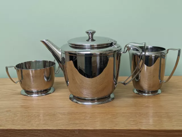 Vintage Stainless Steel Teaset Retro Stainless Steel Teapot -  UK