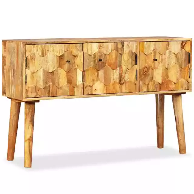Solid Mango Wood Sideboard 118x35x75cm Home Storage Cabinet Cupboard vidaXL