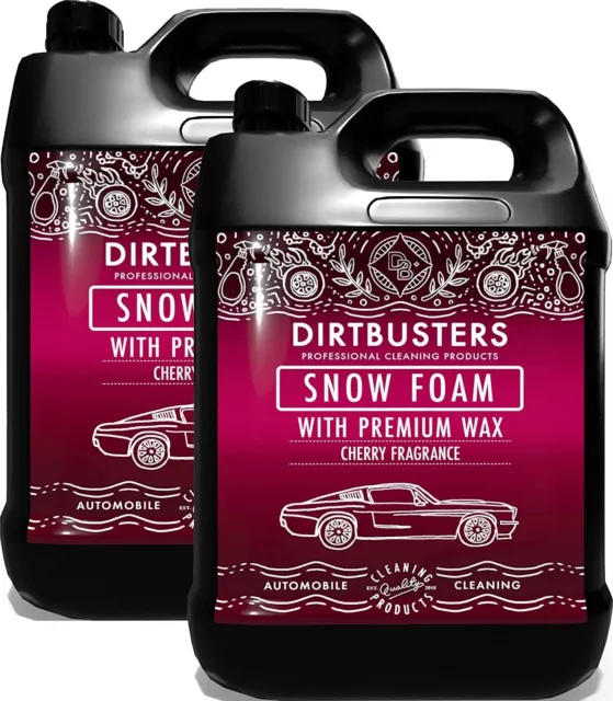 DIRTBUSTERS CAR CANDY Snow Foam shampoo high gloss wax cherry fragrance 10L  £33.99 - PicClick UK