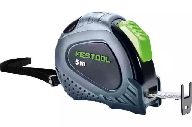 Mètre ruban FESTOOL 5m clip ceinture système d'enroulement automatique...