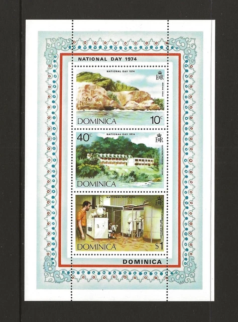 1974 Dominica National Day Minisheet SG MS433 MNH