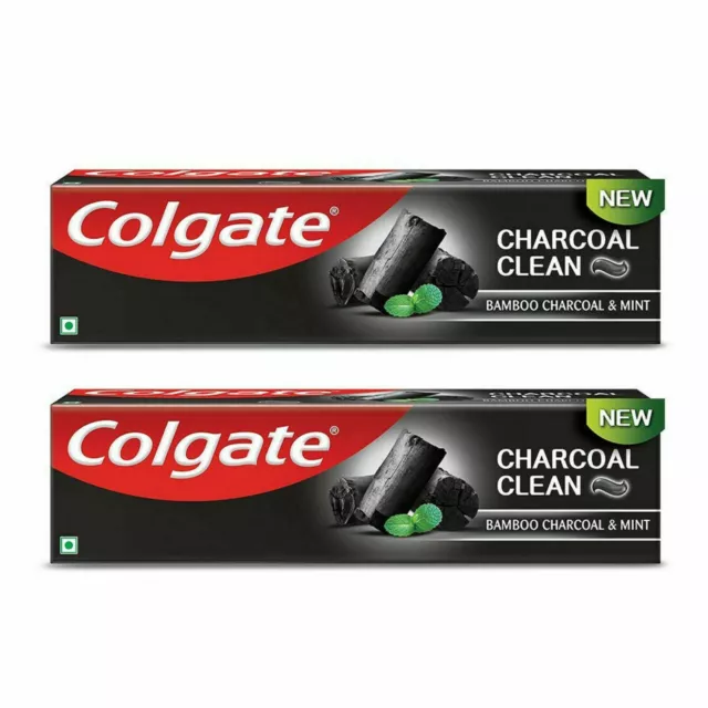 Colgate Charcoal Clean Toothpaste Avec Menthe Pour Nettoyage Bouche Lot De 2 À