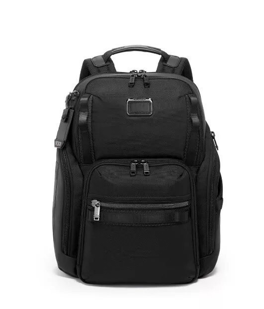 Tumi Alpha Bravo Deluxe Ballistic Nylon Black Backpack