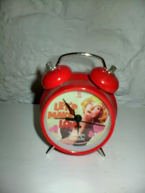 MGM - Marilyn Monroe Retro Style Mechanical  - Manual Wind Alarm Clock -