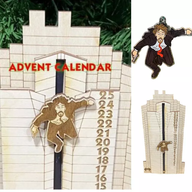 Hans Gruber Falling off off Nakatomi Plaza Advent Calendar from Die Hard Xmas*