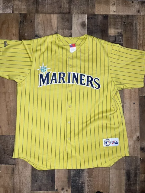 Youth Ken Griffey Seattle Mariners Authentic Cream Flex Base Alternate  Collection Jersey by Majestic