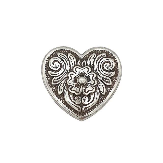 Diablo Heart Concho Herz Floral 7414-06
