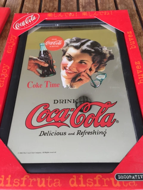 Coca Cola Specchio Decorativo Cm 22X32 Compresa Cornice Coca Cola Specchio Decorativo Cm 22X32 Compresa Cornice
