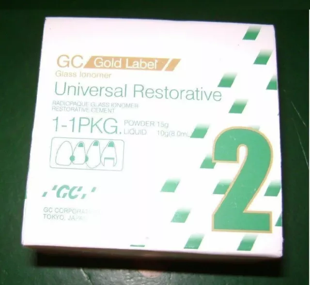10 Pack of GC Fuji 2 Big Pack Self-Cured Glass Ionmer Restoratiive Cemennt 15gm