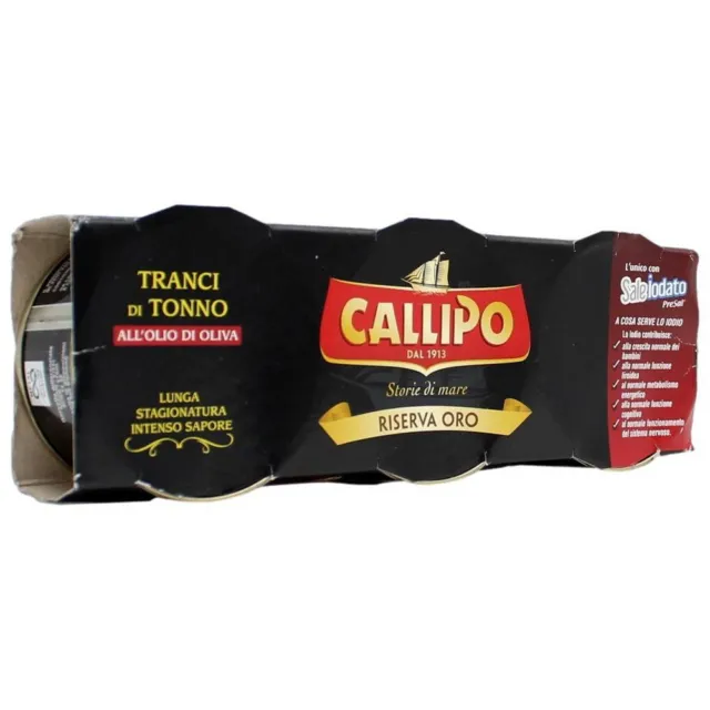 Callipo Riserva Oro Tranci Di Tonno All'olio Di Oliva Gr.70 X 3