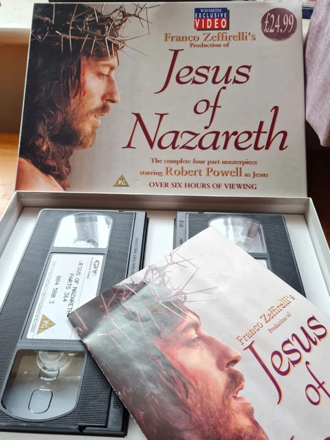 JESUS OF NAZARETH VHS Film Robert Powell Six Hours Long Religious ...