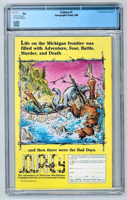 Critters #1 - CGC 9.6, Usagi Yojimbo Appearance 2