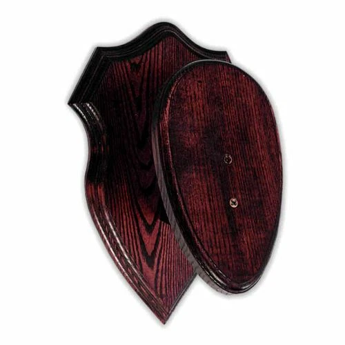 Escudo de madera para trofeo de muflon. Panel. Cuerno. Astas. 32x20cm 030702