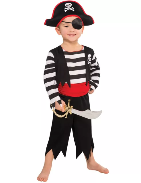 Hifot 10 Pezzi Costume Pirata Bambino con Accessori Pirata Benda