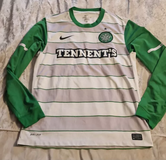 Glasgow Celtic / Celtic 2011-2012 Away Football Shirt Long Sleeve Size: Adults M