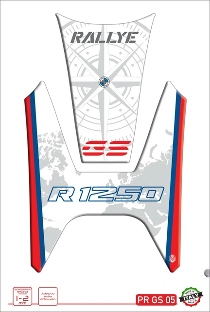 Protège-réservoir En Résine 3D Copatible Avec BW R 1250 GS Adventure 2021 GP-702 (Gris Glacé