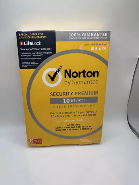 Dispositivos Norton by Symantec Security Premium 10[1 año de suscripción]