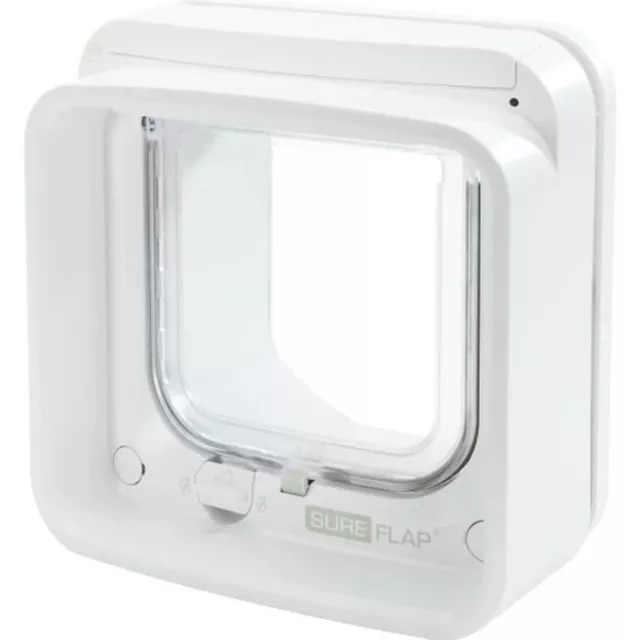 SUREFLAP Chatiere a Puce electronique Connecte - Blanc - 142 mm x 120 mm (Livre