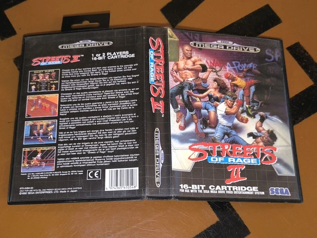 Jeu Streets Of Rage II - Cartouche Seule SEGA Megadrive - Version PAL - État Comme Neuf