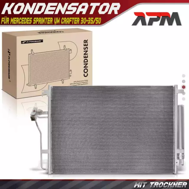 Kondensator Klimaanlage für Mercedes Sprinter 3/3,5/4,6/5-T VW Crafter 30-35/50