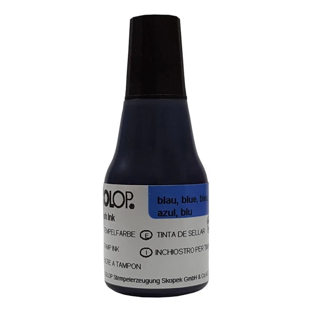 25ml Colop EOS Flash Tinte Blau Stempel Farbe zum Auffrischen 146961 nachfüllen
