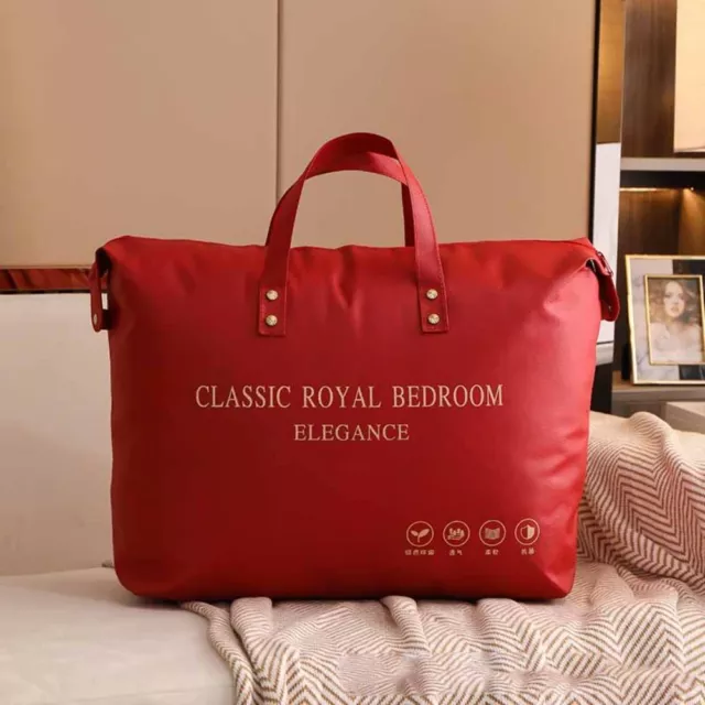 Chinese Style Quilt Storage Bag Blessing Letter Flet Packaging Bag Handbag