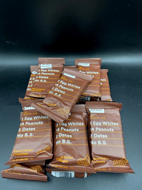 60 CHOCOLATPEANUT BUTTER RXBAR Whole Food - 12g Protein Bars  12/23