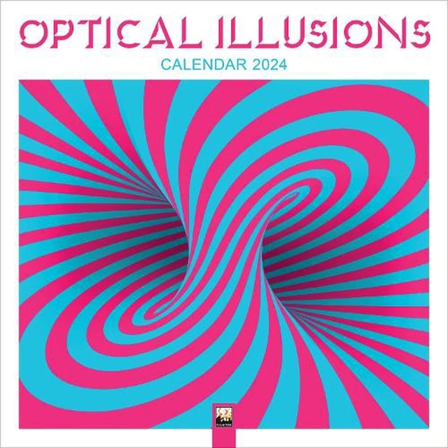 OPTICAL ILLUSIONS WALL Calendar 2024 (Art Calendar) by Flame Tree