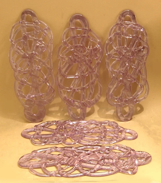 Mazzega Murano 5 Elementi In Vetro Per Lampadario Spun Sugar Di Carlo Nason 1960