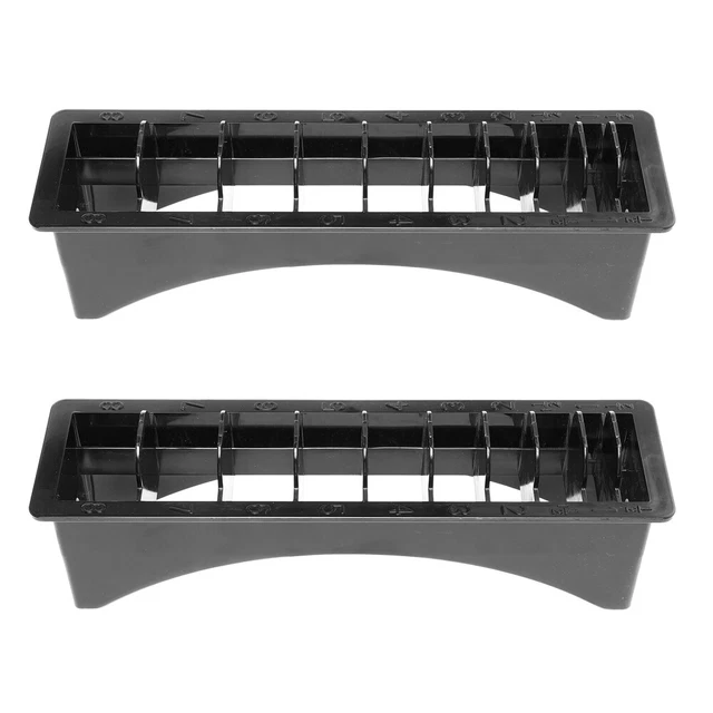 2 piezas Estante de almacenamiento para peine Limitar Abs Clipper-Fall Peluquería Fall Black