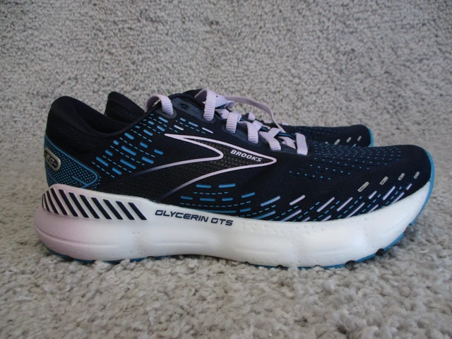 Brooks Glycerin GTS 20 Womens Size 8.5 Blue Purple Pink Running Shoes Sneakers *