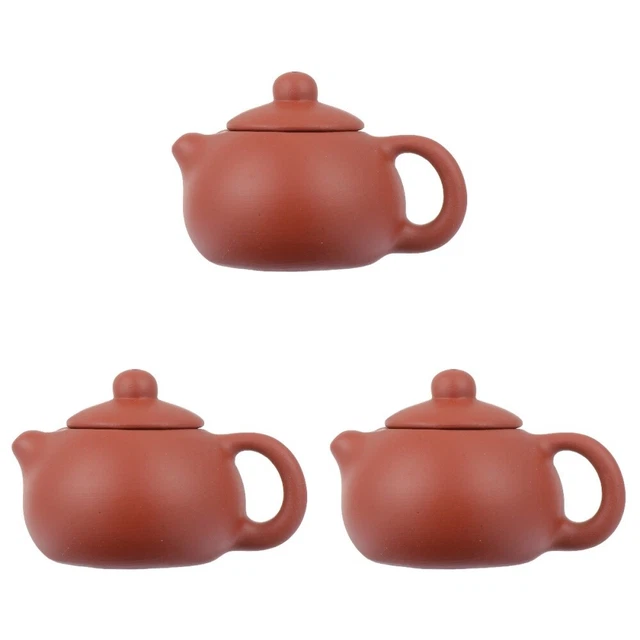 3 pcs Blooming Teapot Chinese Kungfu Tea Kettle Cold Beverage Kettle