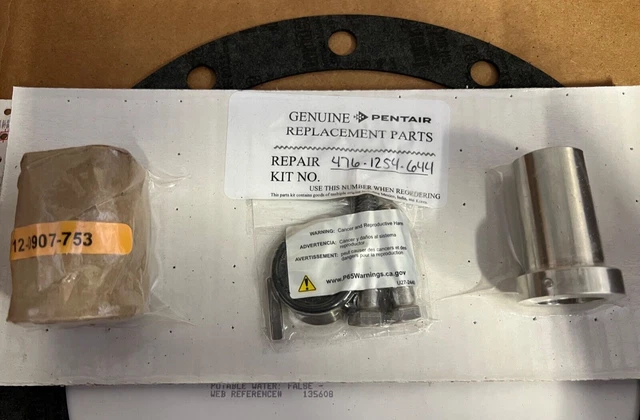 Pentair Aurora Pump Seal Kit 476-1254-644 for 3800 Model Pumps Small Bore