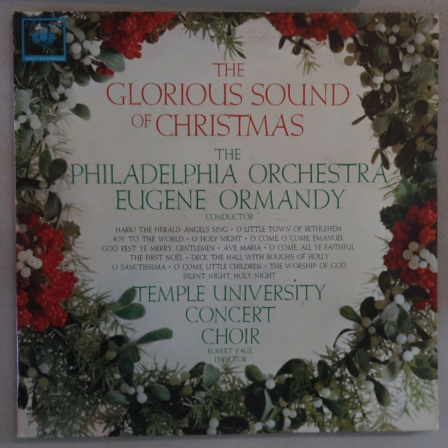 The Christmas Sound Eugene Ormandy Temple University Vinyl Lp Columbia Exc 9